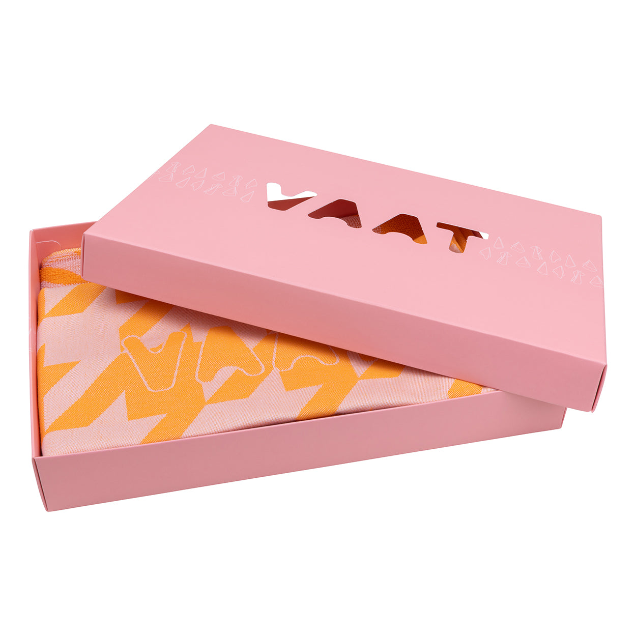 Gift set I love pied de poule - pink / orange