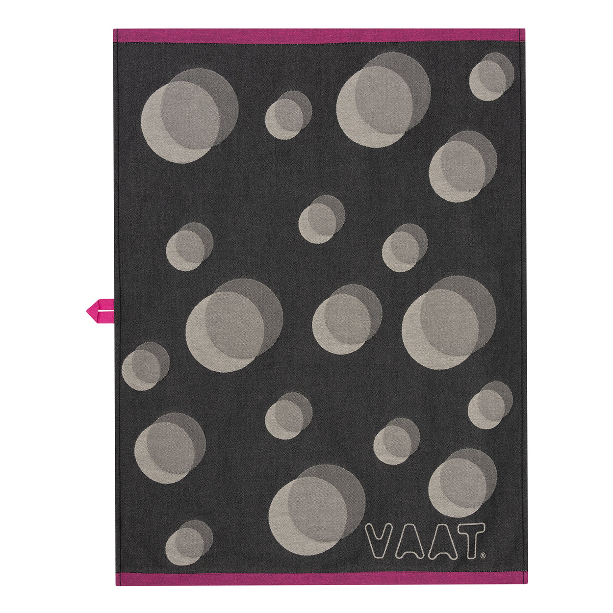Theedoeken dots - black / sand - 50 x 70 cm (6 stuks)