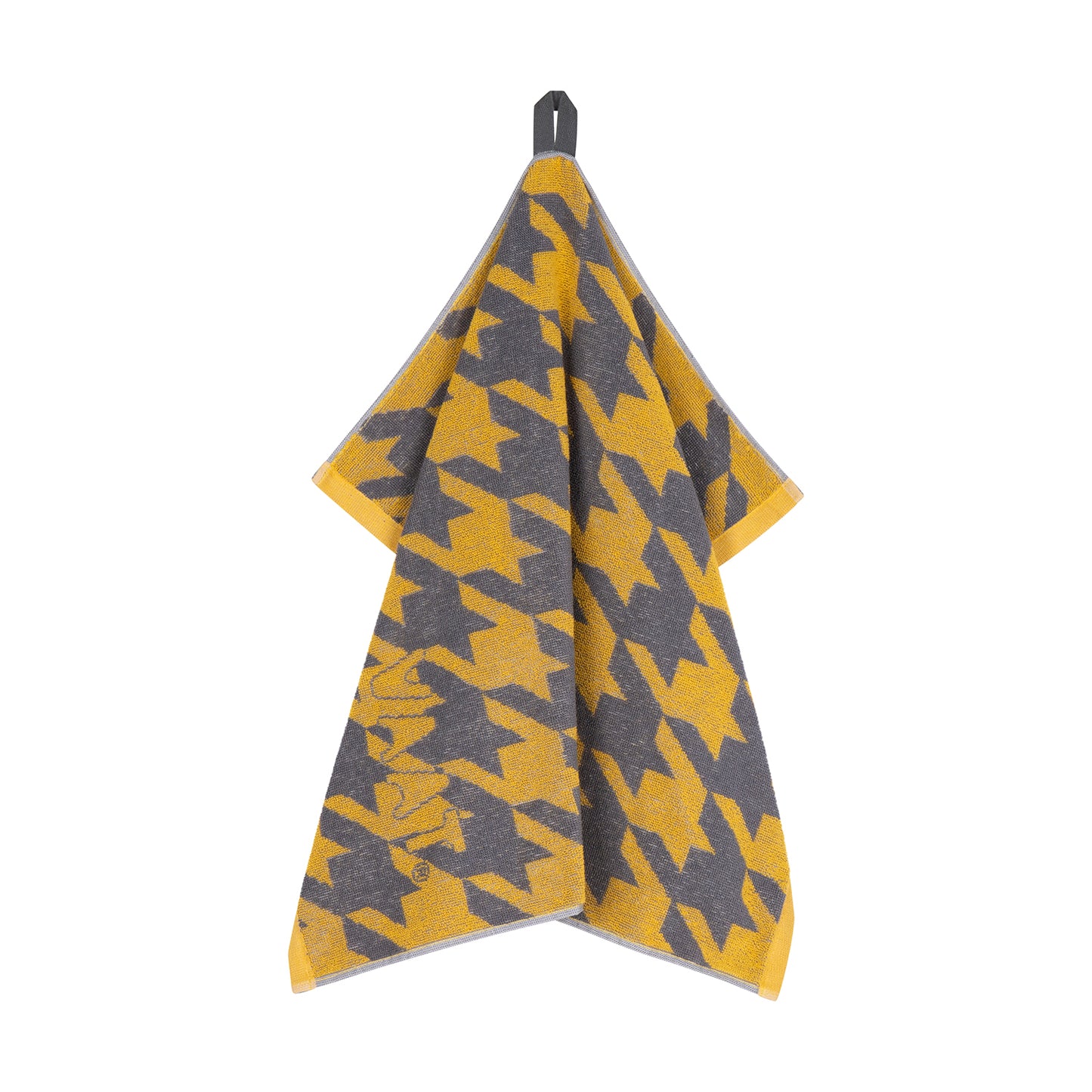 Gift set I love pied de poule - yellow / light gray