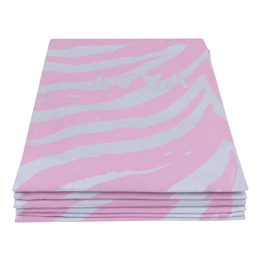 Tea towels I love zebra - fuchsia / pastel blue - 50 x 70 cm (6 pieces)