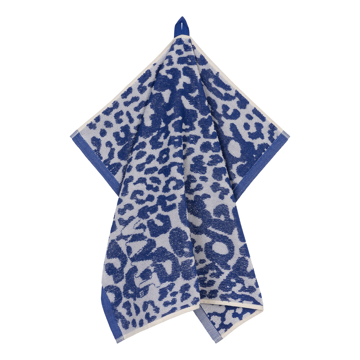 Gift set I love leopard royal blue / gray / silver