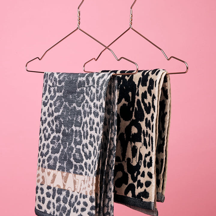Gift set I love leopard black / sand / gold