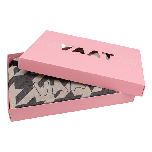 Gift set I love pied de poule - black / sand
