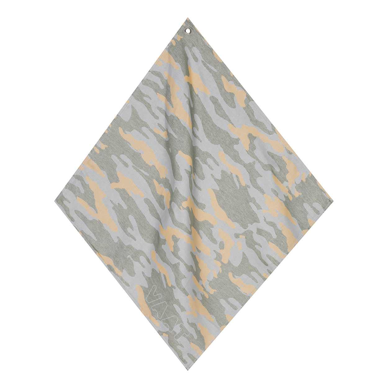 Chef's kitchen towel XL - green / camel / grey - (65 x 65 cm)