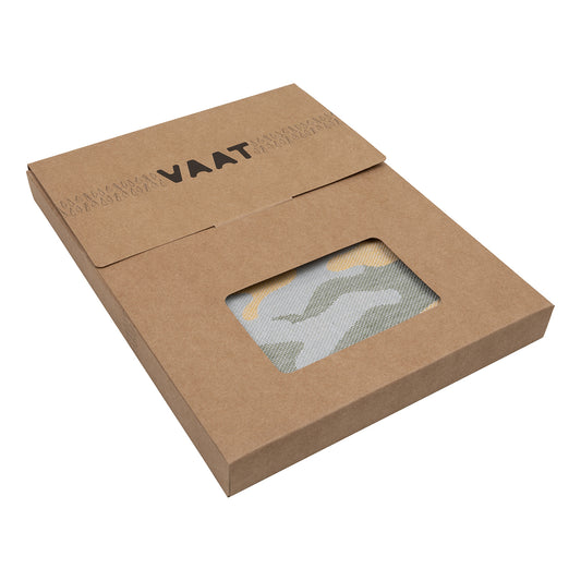 Chef's kitchen towel XL - green / camel / grey - (65 x 65 cm)