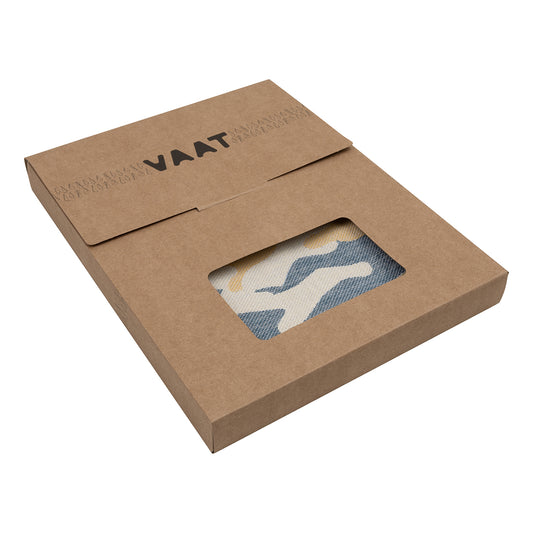 Chef's kitchen towel XL - peach / teal / camel - (65 x 65 cm)