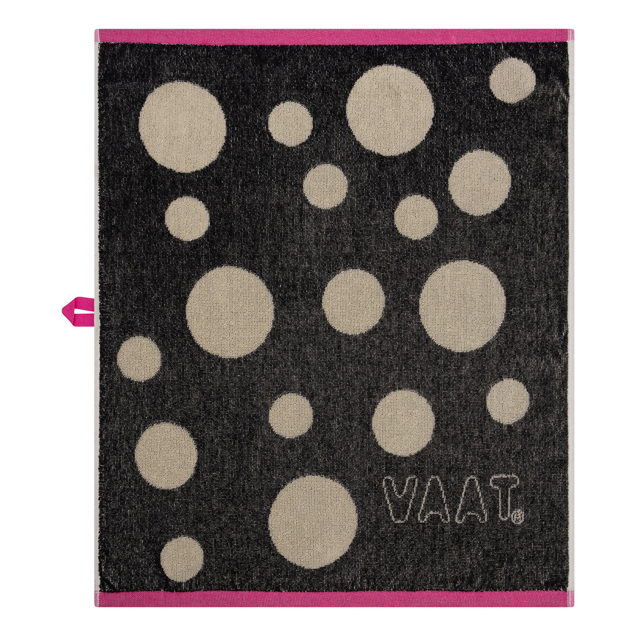 Keukenhanddoeken dots - black / sand - 50 x 60 cm (6 stuks)