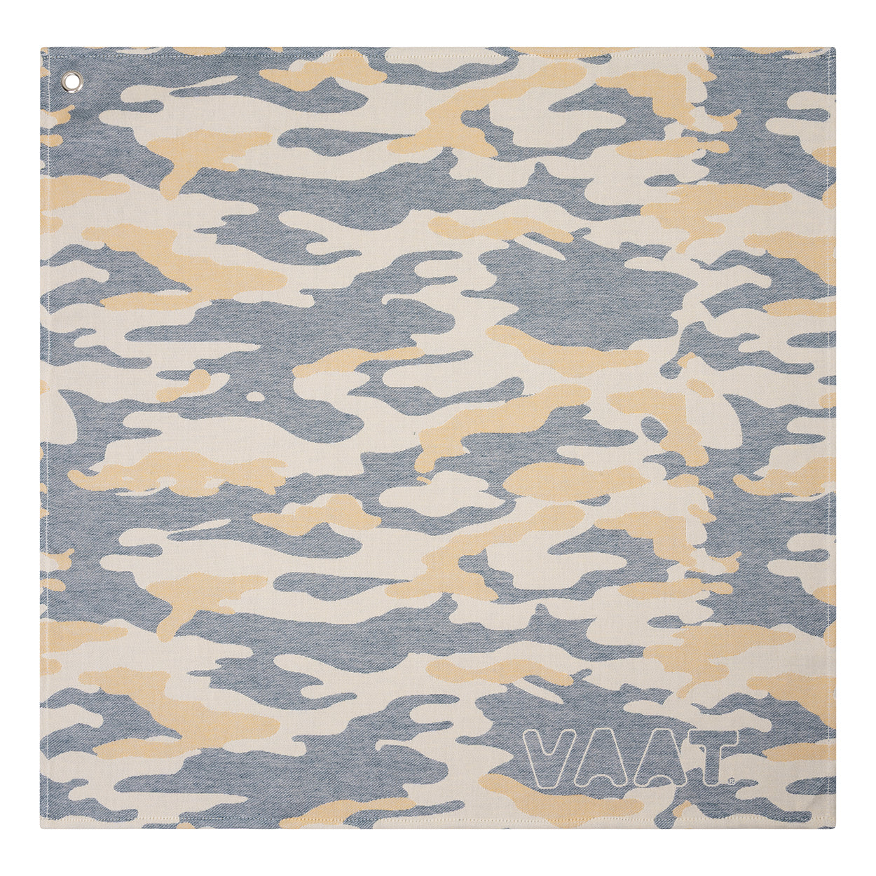 Chef's Küchenhandtuch XL - peach / teal / camel - (65 x 65 cm)
