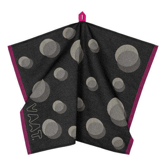 Theedoeken dots - black / sand - 50 x 70 cm (6 stuks)
