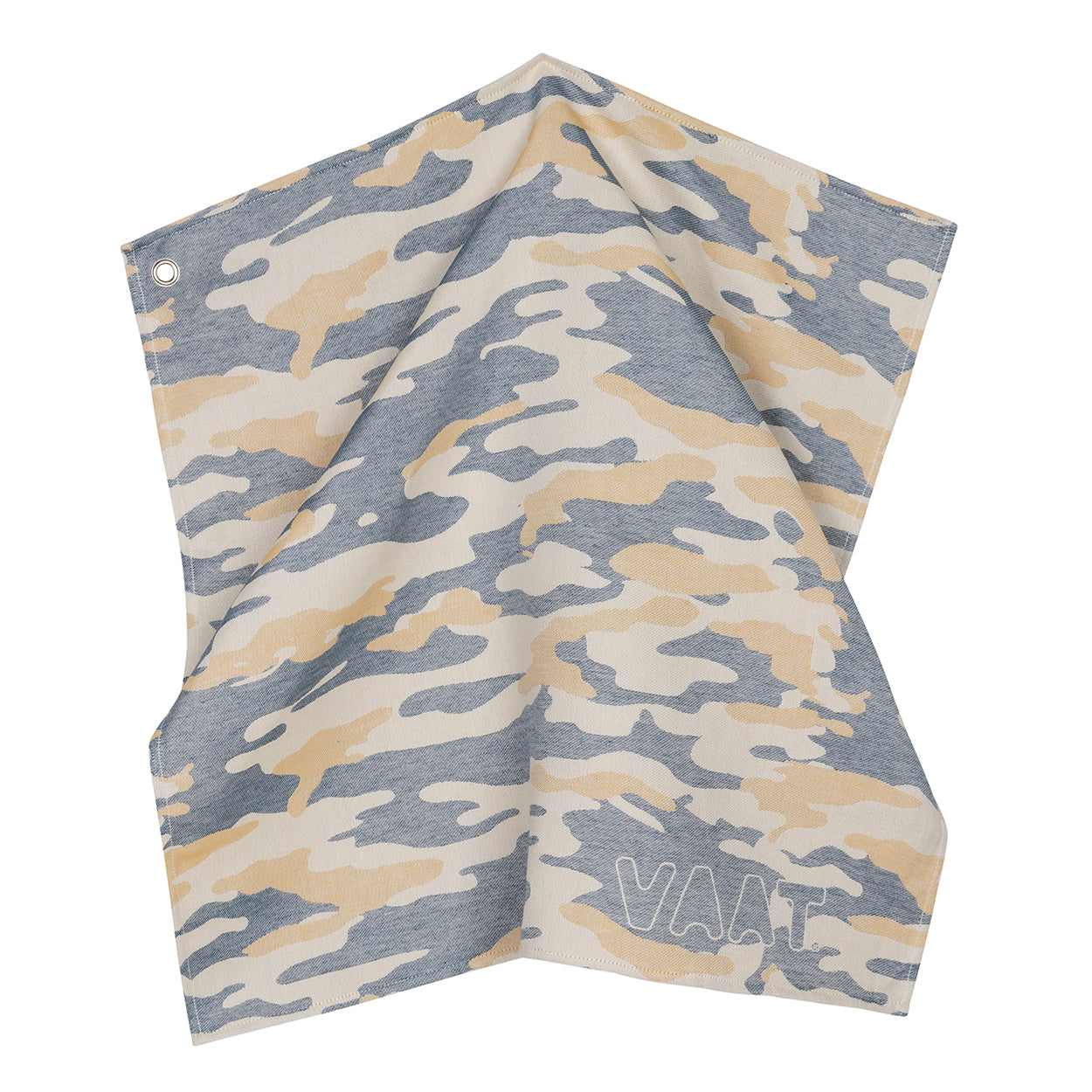 Chef's Küchenhandtuch XL - peach / teal / camel - (65 x 65 cm)