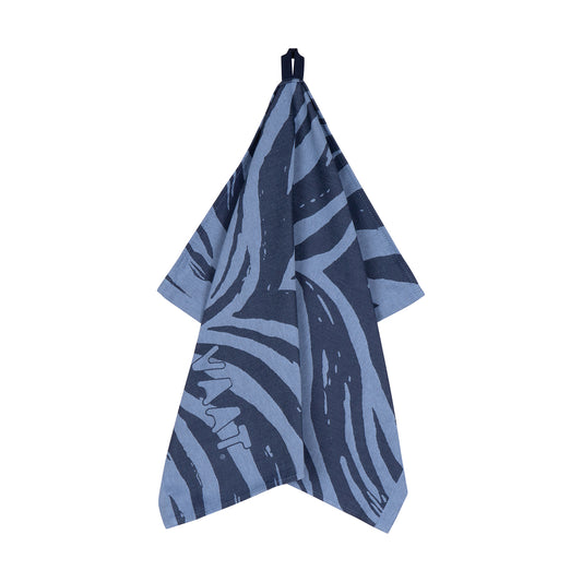 Set theedoeken I love zebra - denim / baby blue - 50 x 70 cm (6 stuks)