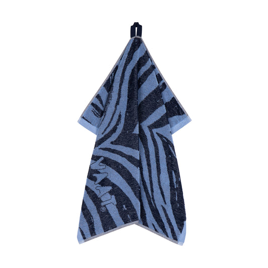 Set keukenhanddoeken I love zebra - denim / baby blue - 50 x 60 cm (6 stuks)