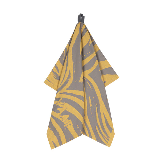 Set theedoeken I love zebra - yellow / grey - 50 x 70 cm (6 stuks)