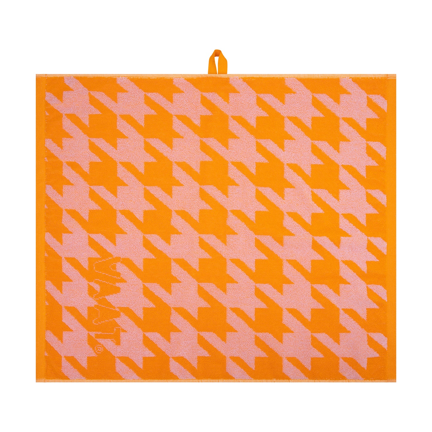 Set keukenhanddoeken I love pied-de-poule - pink / orange - 50 x 60 cm (6 stuks)