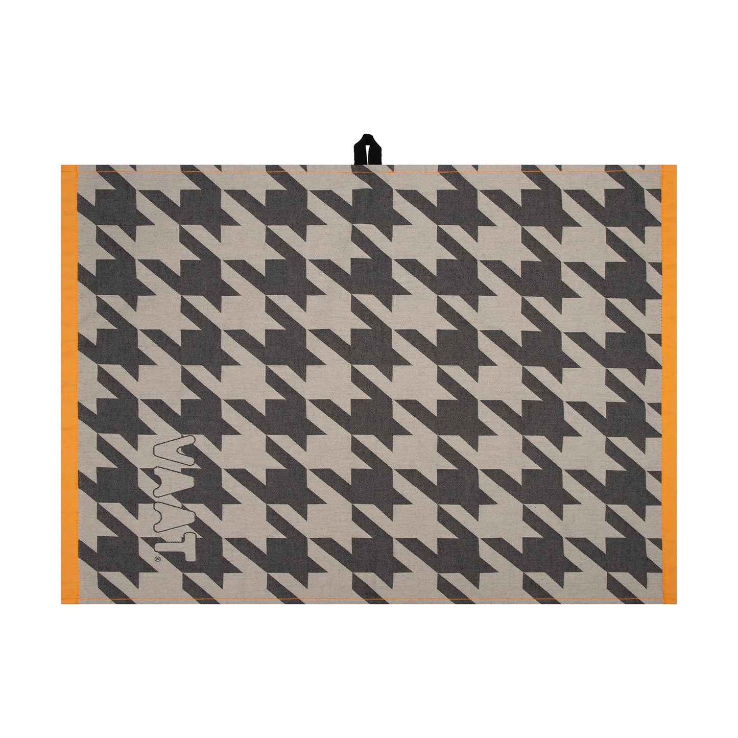 Set theedoeken I love pied-de-poule - black / sand - 50 x 70 cm (6 stuks)