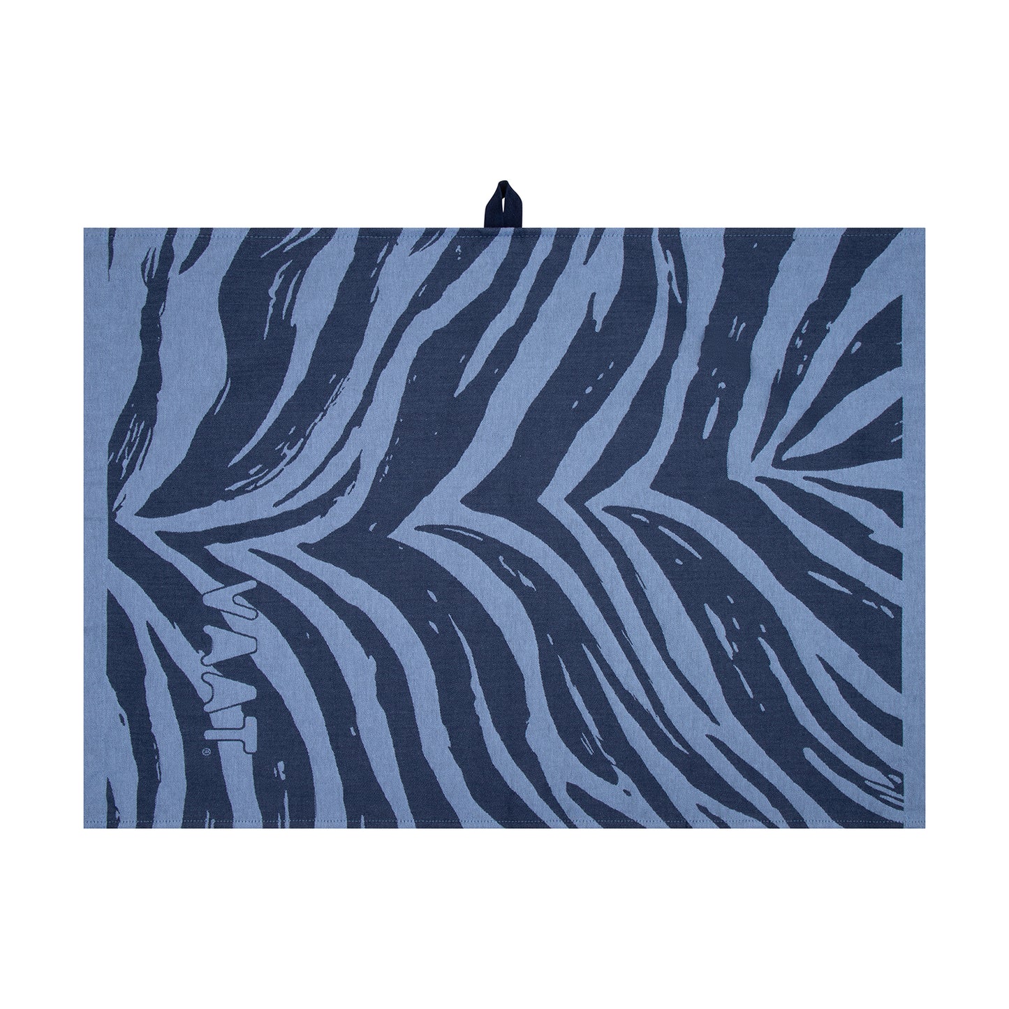 Set theedoeken I love zebra - denim / baby blue - 50 x 70 cm (6 stuks)