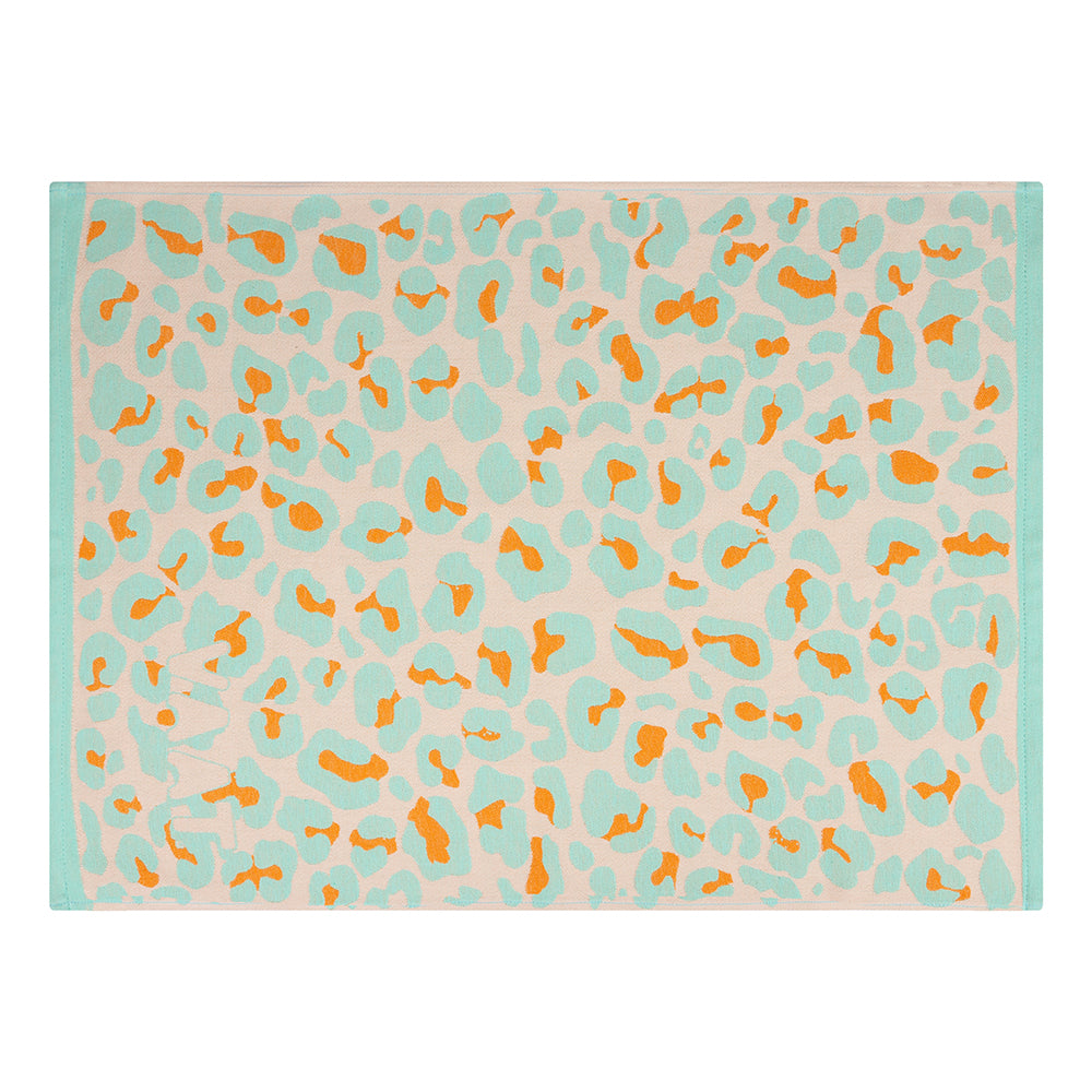 Gift set I love leopard turquoise / orange