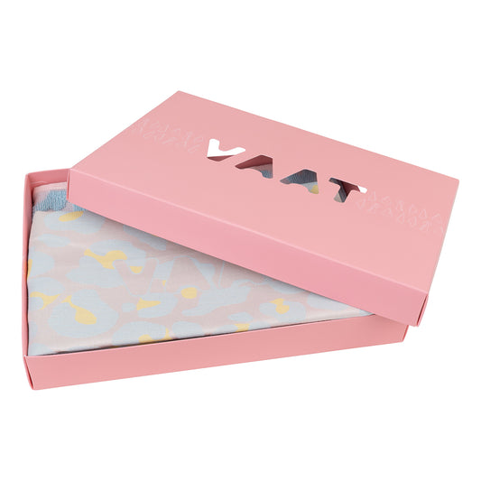 Gift set I love leopard pastel blue / yellow