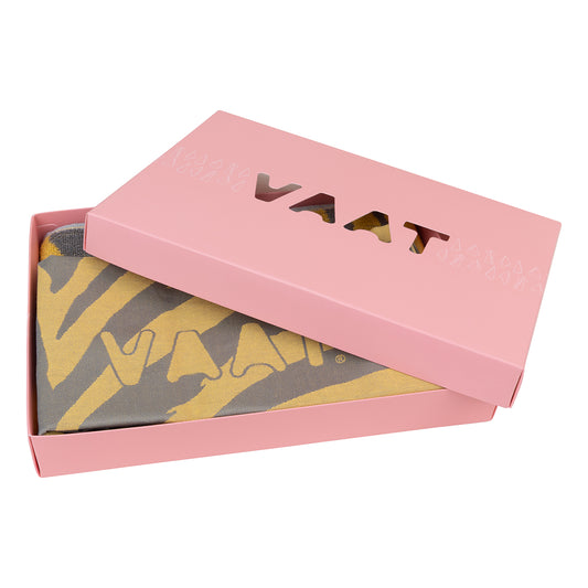 Gift set I love zebra - yellow / light grey